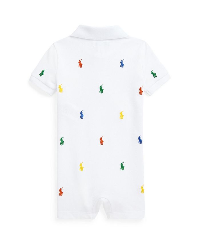 Polo Ralph Lauren Baby Boys Polo Pony Cotton Mesh Short Sleeved