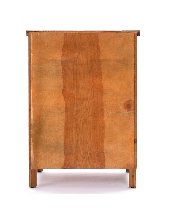 Luxen Home Rustic Farmhouse 14.13" Medium Density Fiberboard, Wood 2