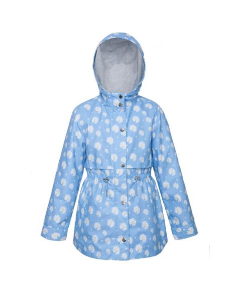 Куртка Rokka&Rolla Lightweight Rain Jacket Trench Coat Xs-Xl для девочек, цвет: Синий