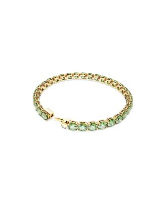 Crystal Round Cut Matrix Tennis Bracelet
