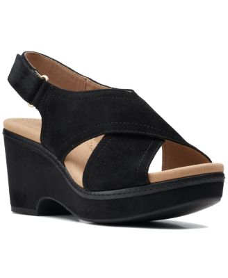 Clarks Women's Trish Cove Black Suede Casual Shoes - Comfortable Textile Lining & TPR Outsole - Size? MPN 046357