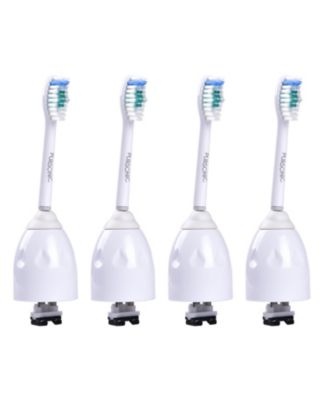 Replacement Brush Heads for Sonicare E series, fit multiple Philips handles (6-pack).
