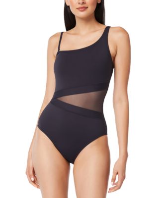 Bleu by Rod Beattie - Women's Don't Mesh With Me One-Shoulder One-Piece Swimsuit
