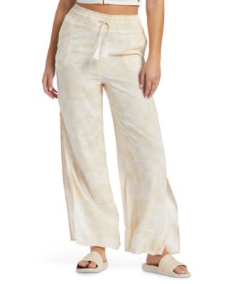 Roxy Damen Tropical Rhythm Beachy Pants – Leichte Strandhose Aus Nachhaltiger Viskose