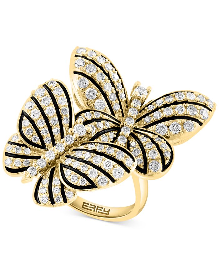 EFFY Collection EFFY® Diamond Butterfly Statement Ring (1-1/5 ct. t.w ...