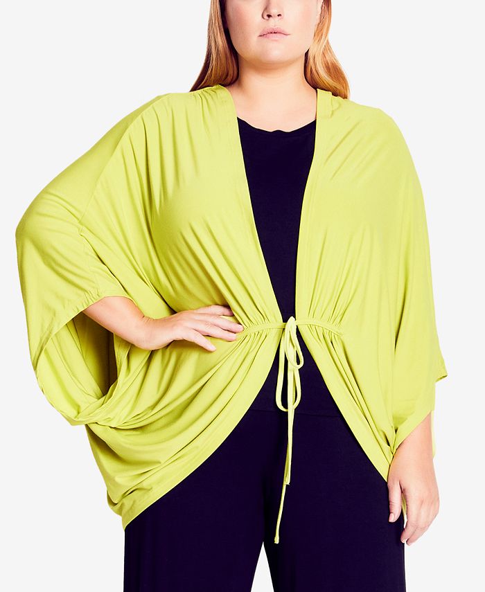CITY CHIC Plus Size Trendy Ava Open Front Jacket Macy's