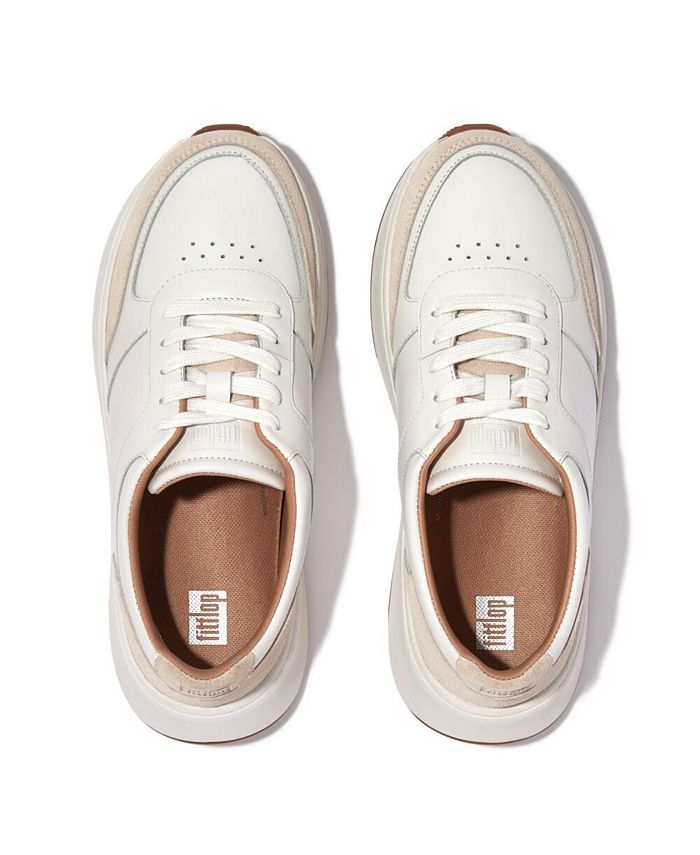 FitFlop Women's F-Mode Leather or Suede Flatform Trainer Sneakers - Macy's