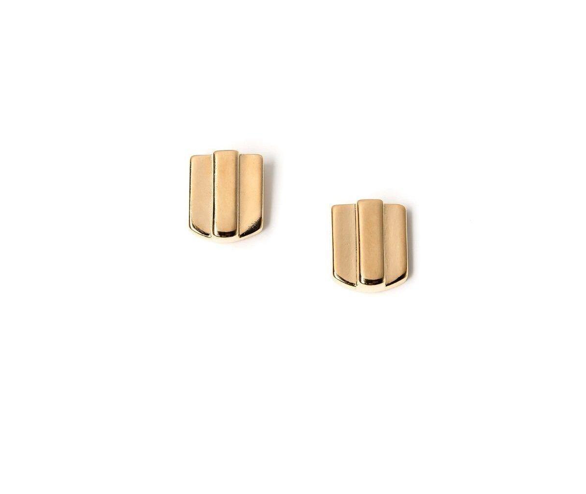 Layered Dome Studs - Gold