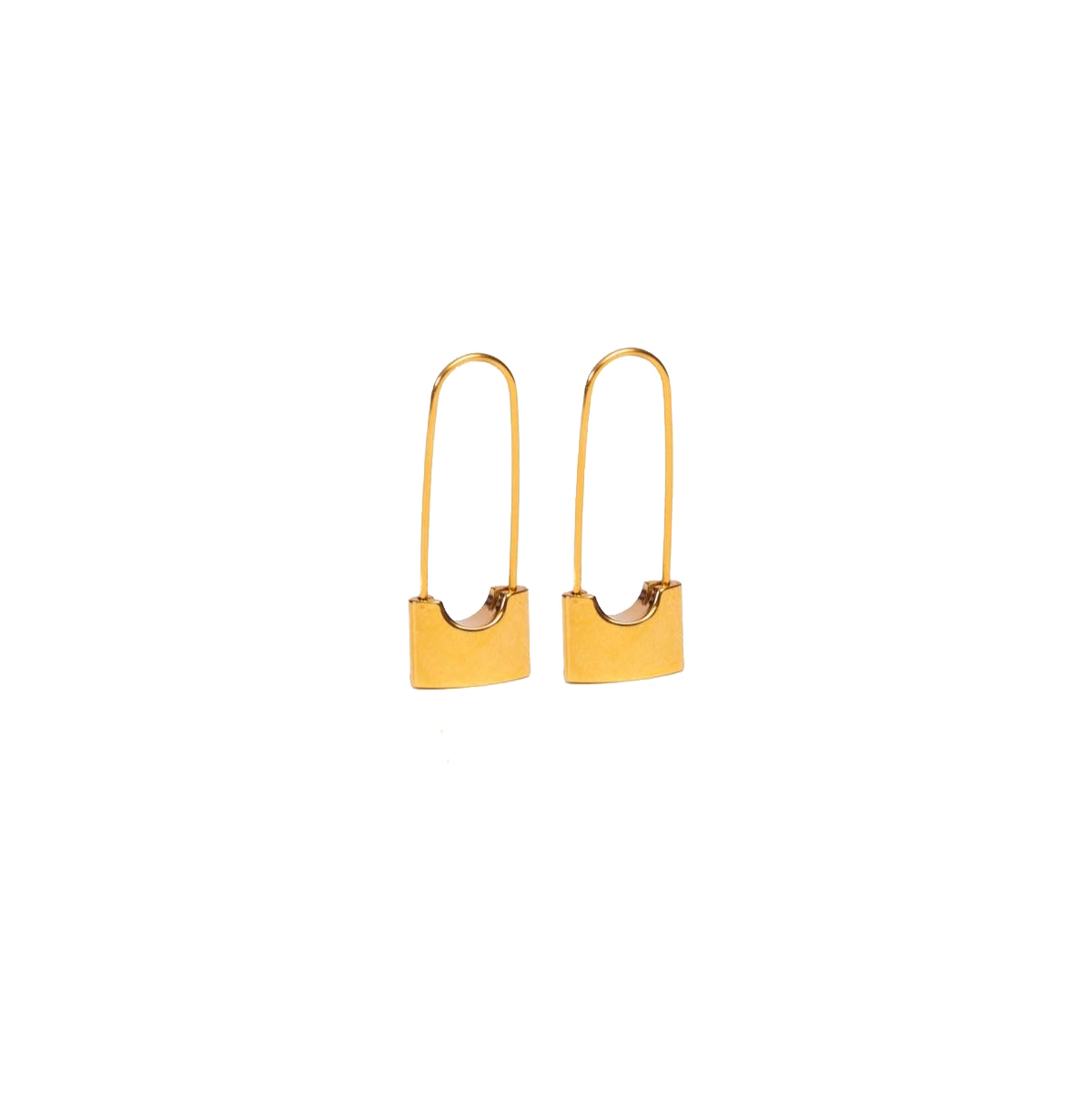 Lock Earrings - Gold