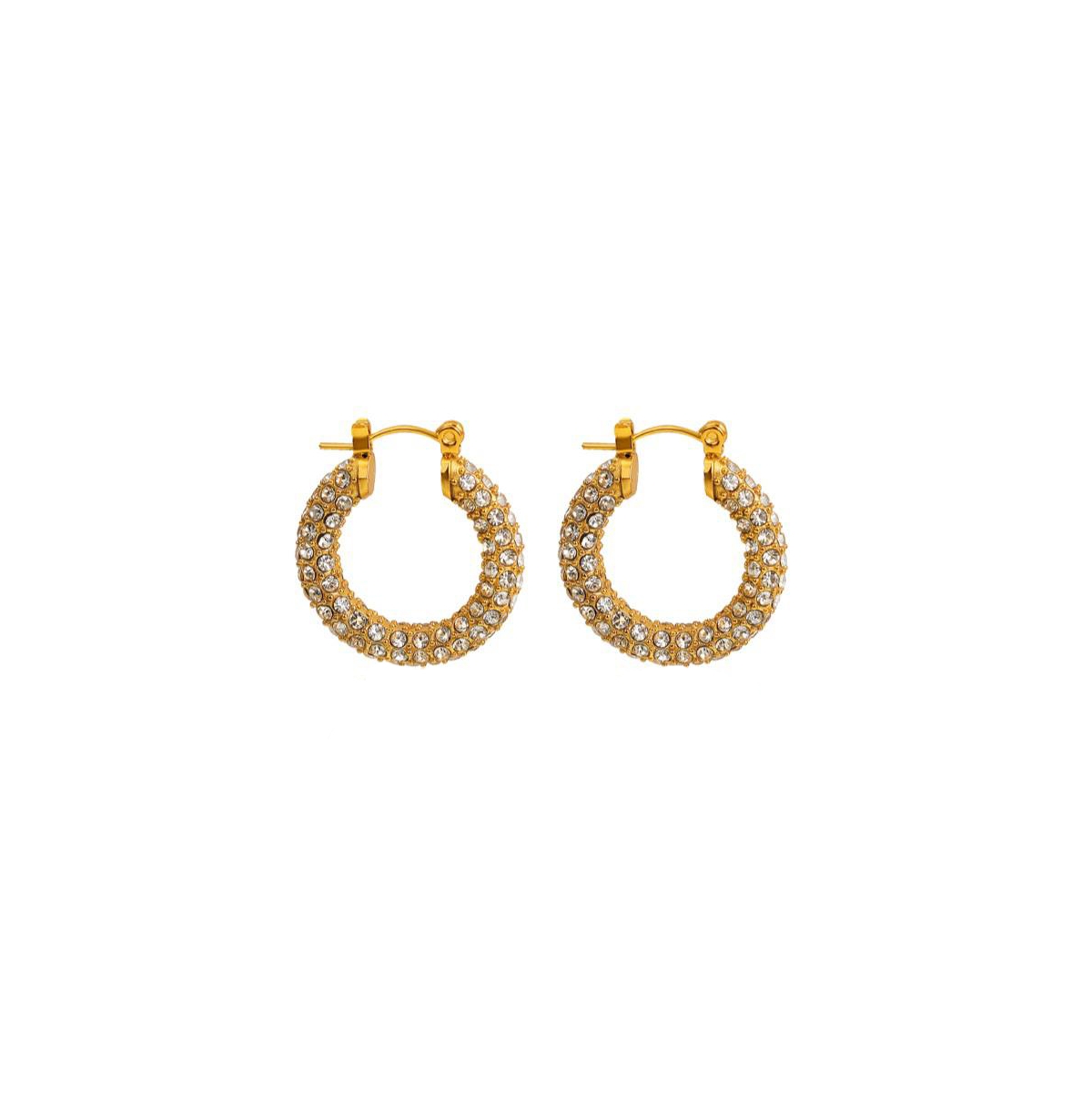 Paris Hoop Earrings - Gold