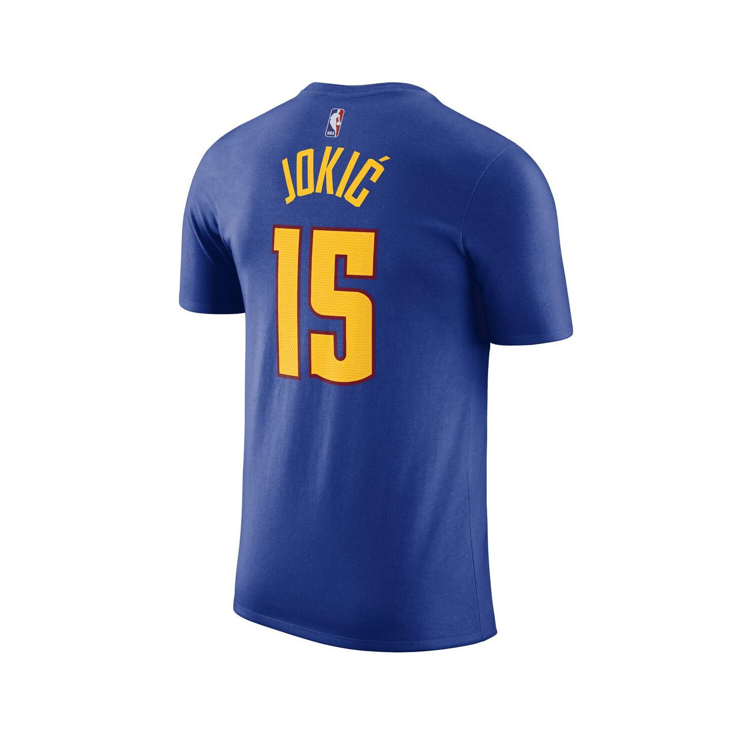 Men's Nikola Jokic Blue Denver Nuggets 2022/23 Statement Edition Name and Number T-shirt