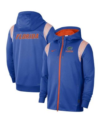 Men's Royal Florida Gators 2022 Sideline Lockup Performance Full-Zip Hoodie Jacket