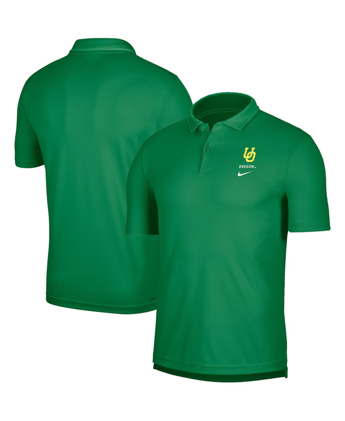 Shop Nike Men's  Green Oregon Ducks Uv Performance Polo Shirt