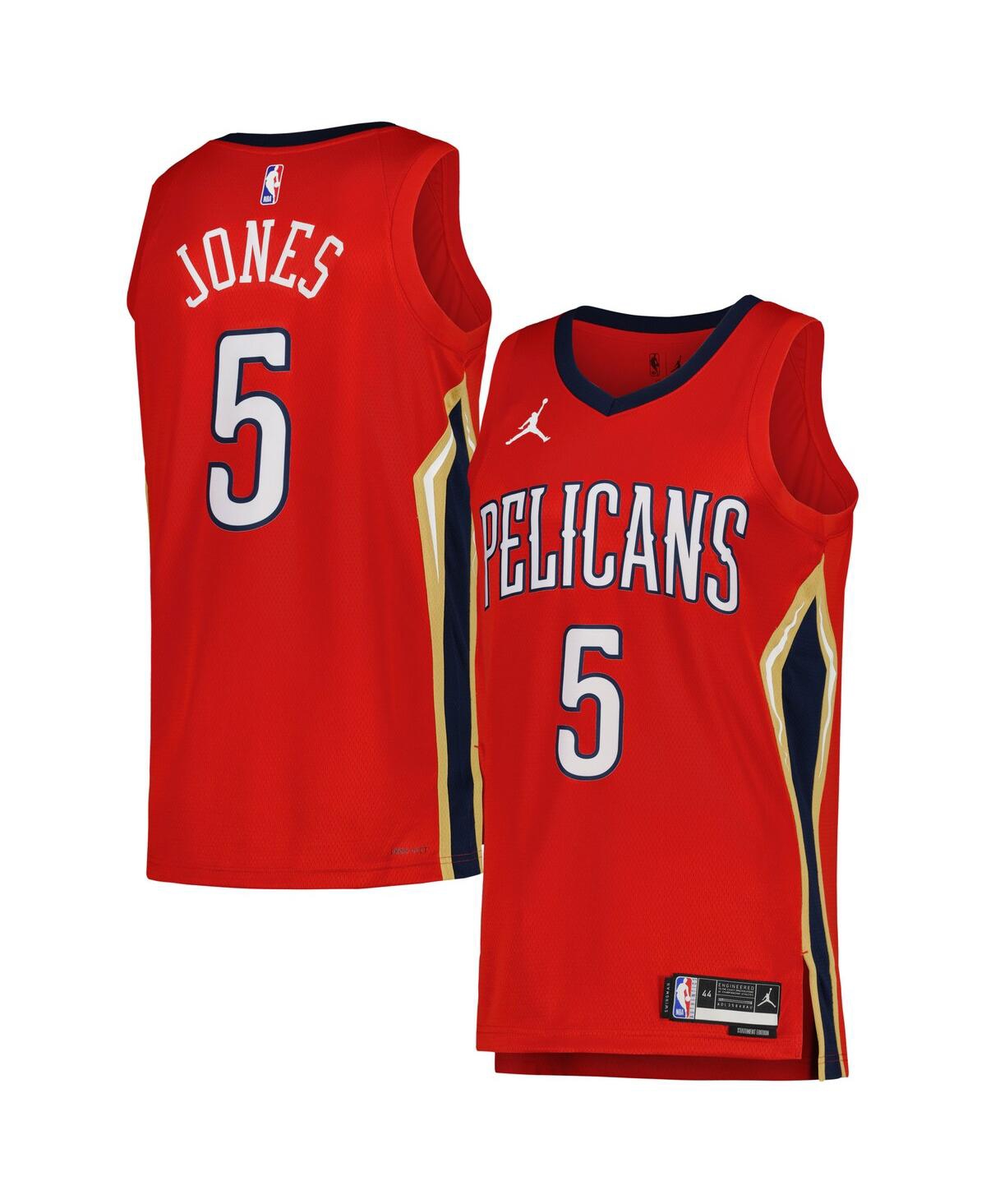 Men's Jordan Herbert JonesNew Orleans Pelicans Replica Swingman Jersey - Statement Edition - Red