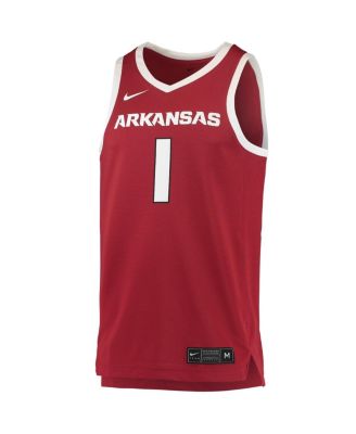 Men's #34 Crimson Arkansas Razorbacks Replica Jersey