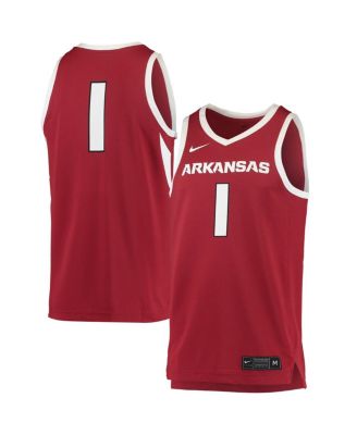 Men's #34 Crimson Arkansas Razorbacks Replica Jersey