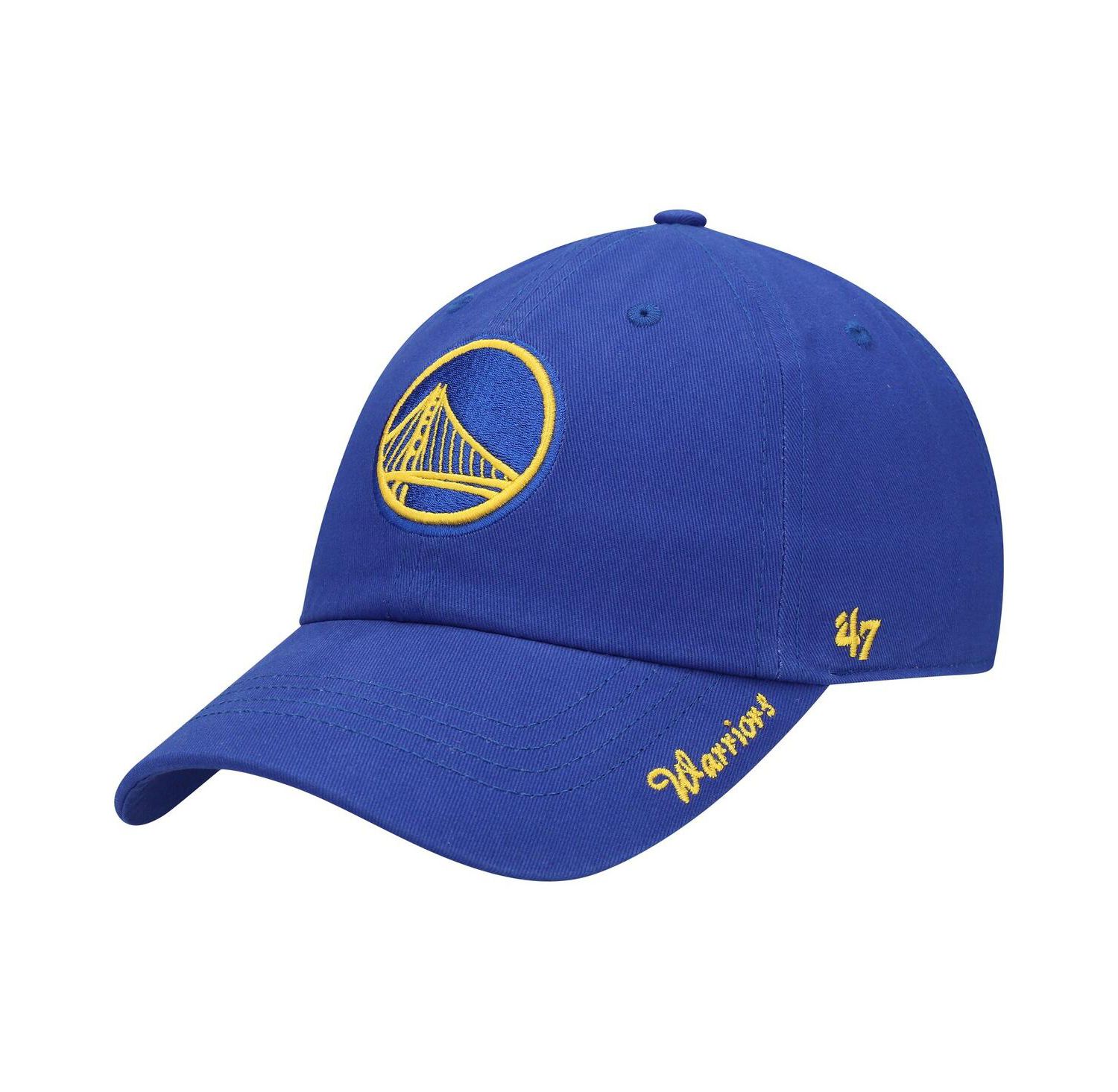 Women's Royal Golden State Warriors Miata Clean Up Logo Adjustable Hat