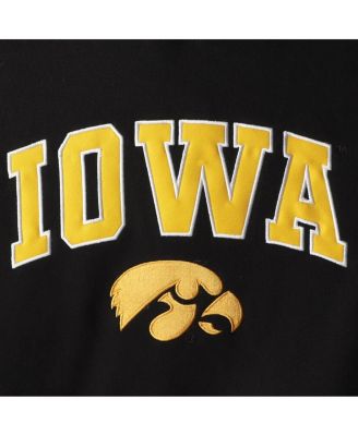 Youth Boys Black Iowa Hawkeyes 2-Hit Team Pullover Hoodie