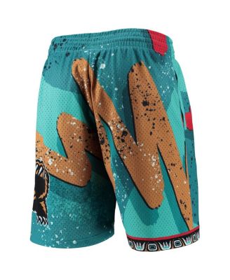Men's Turquoise Vancouver Grizzlies Hardwood Classics 1998 Hyper Hoops Swingman Shorts