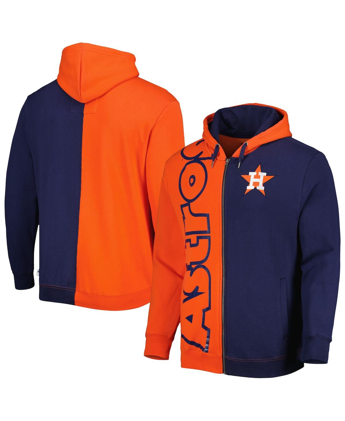 Men's Mitchell & Ness Navy Houston Astros Fleece Full-Zip Hoodie - Navy