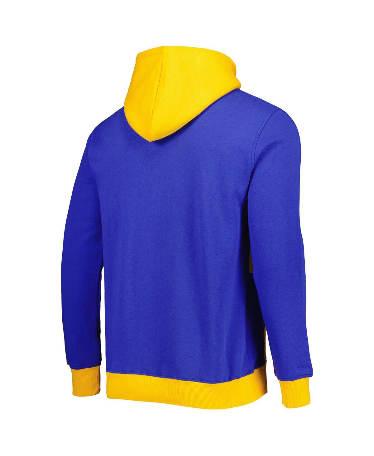 Men's Mitchell & NessLos Angeles Rams Big Face 5.0 Pullover Hoodie - Royal
