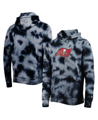 Men's Black Tampa Bay Buccaneers Team Tie-Dye Pullover Hoodie