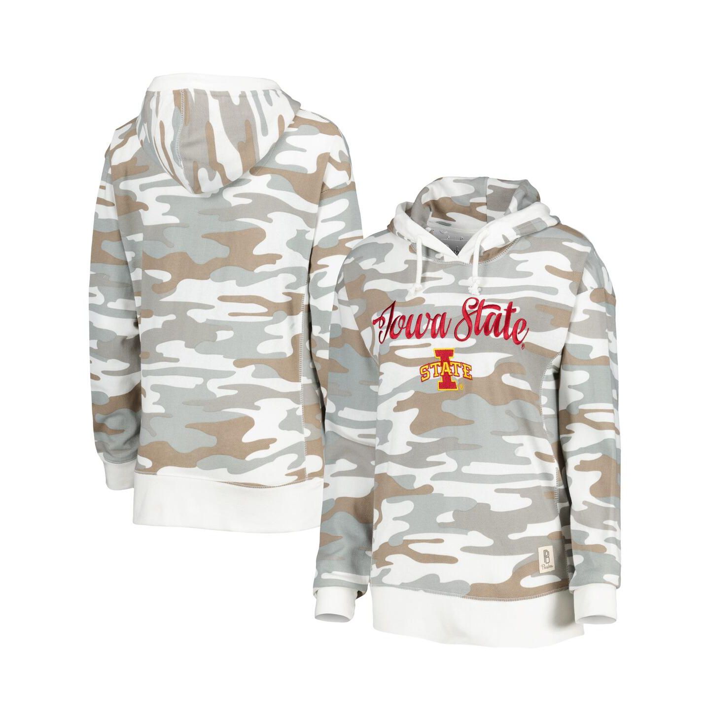 Женское худи Pressbox Camo Iowa State Cyclones San Pablo Pullover — фото 5