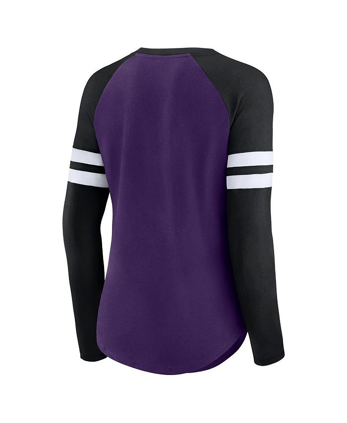Fanatics Women's Purple, Black Baltimore Ravens Plus Size True to Form