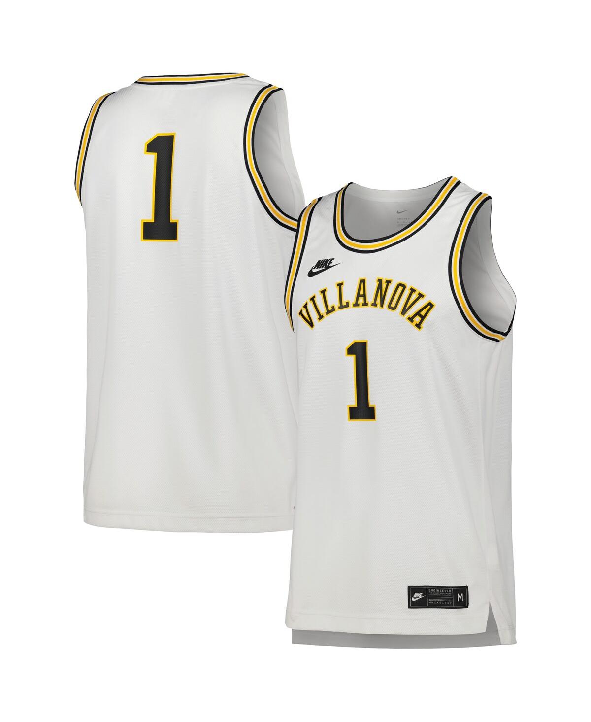 Men's Nike #1Villanova Wildcats Replica Basketball Jersey - White