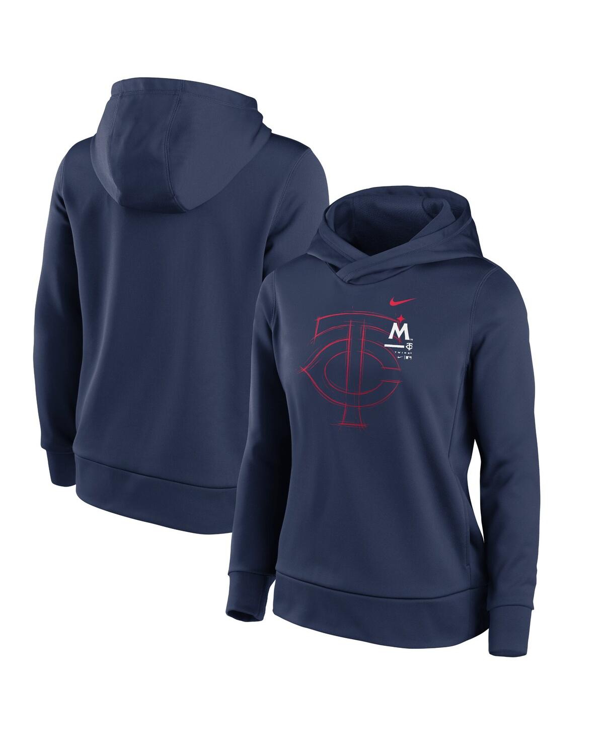 Women's NikeMinnesota Twins 2023 Big Game Fleece Pullover Hoodie - Navy