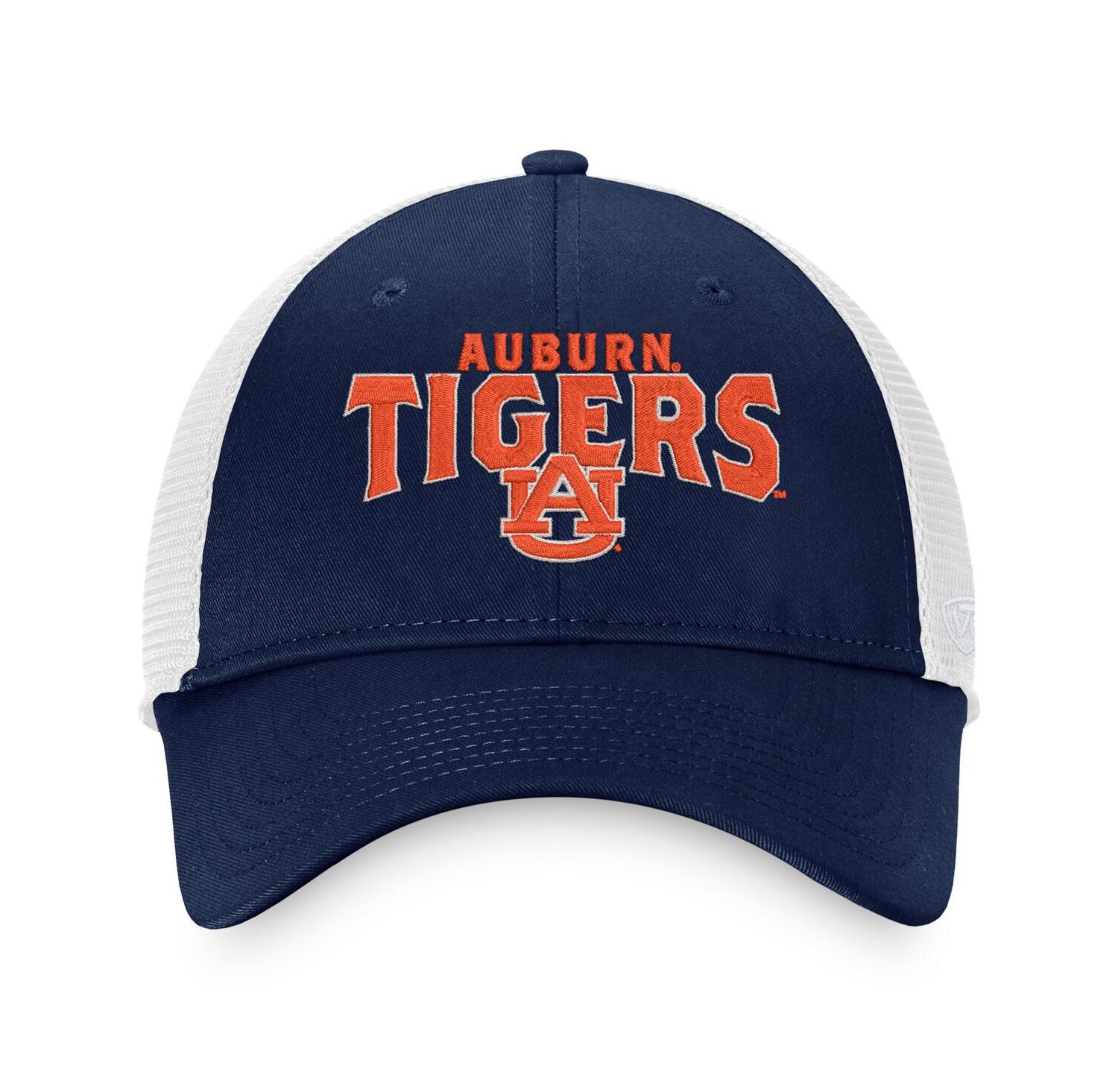 Men's Navy Auburn Tigers Breakout Trucker Snapback Hat