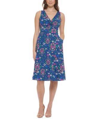 kensie - Women's Floral-Print A-Line Dress