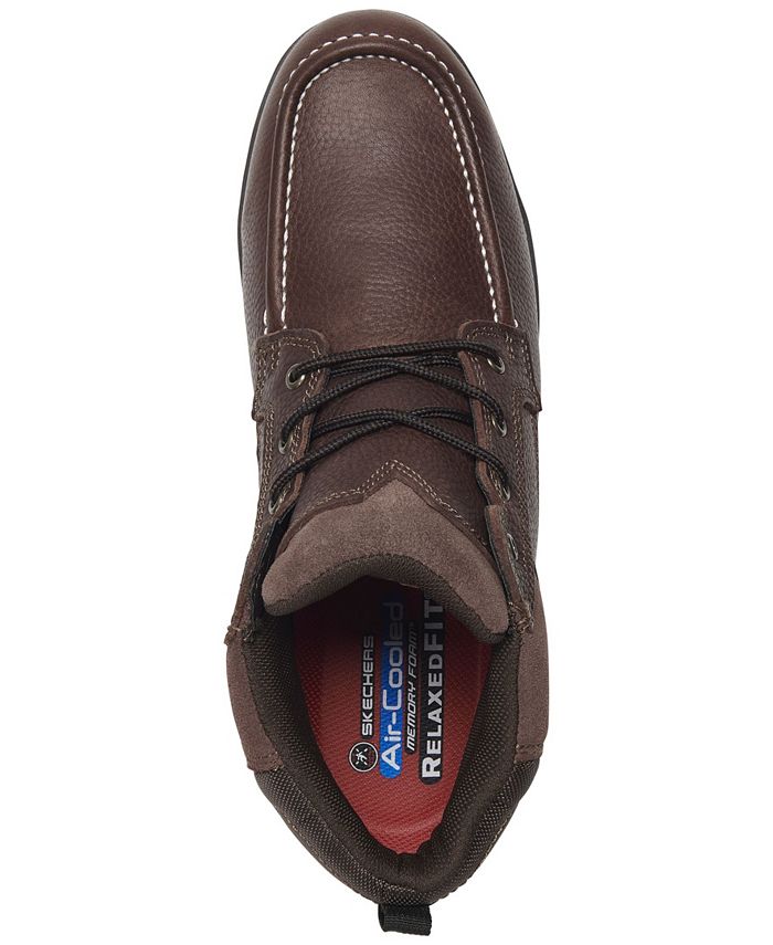 Skechers Seguridad Botas De Trabajo Skechers Relaxed Fit: Kadmiel Hombre  Marrón Oscuro Seguridad Y Confort Zapatos De Seguridad Skechers Hombre