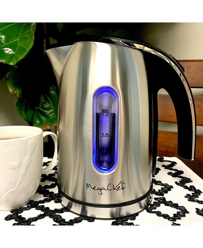 MegaChef 1.2Lt. Stainless Steel Electric Tea Kettle Macy's
