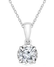 Diamond solitaire necklace macys outlet