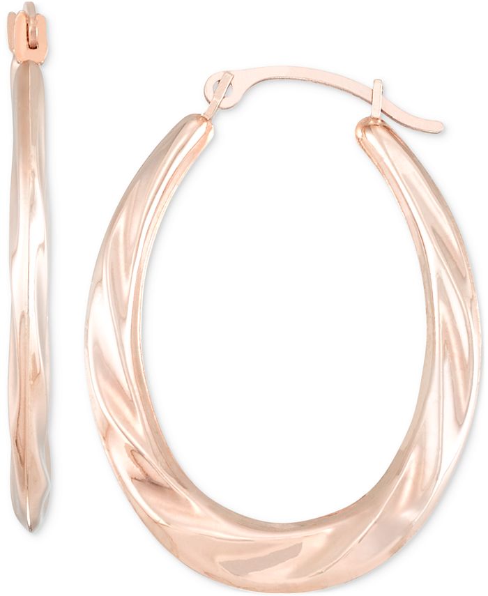 Macy's rose outlet gold hoop earrings