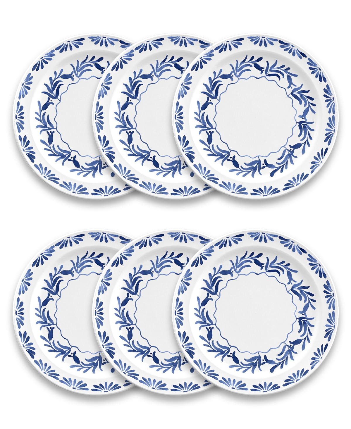 Azul Dinner Plate Set of 6 - Blue