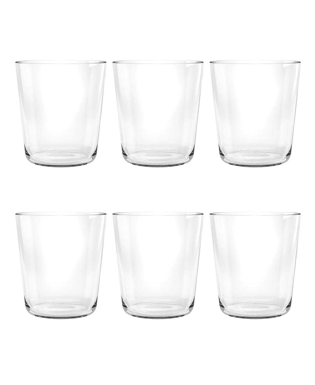 Tarhong Tritan Simple Double Old Fashion Set Of 6 In Clear