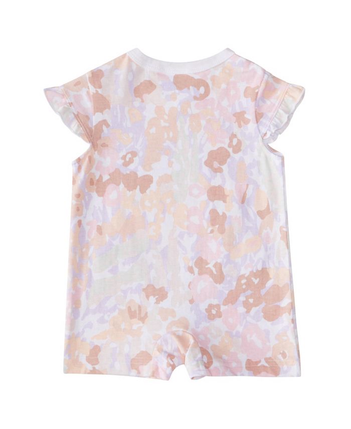 adidas Baby Girls Cap Sleeve Allover Print Cotton Romper Macy's