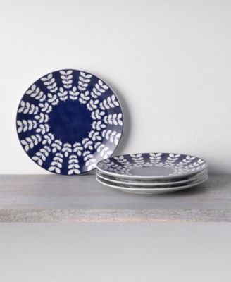 Bluefjord Set of 4 Coupe Salad Plates, 8.25"