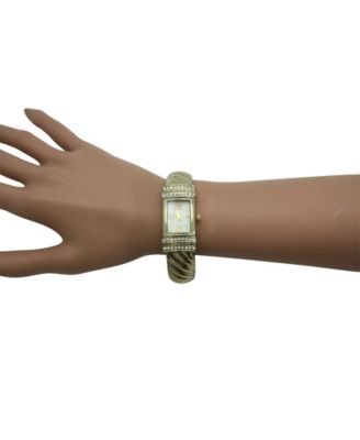 Metallic Thin Face Bangle Women Watch