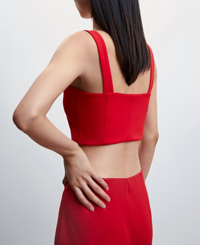 MANGO Women's Corset Style Top Macy's