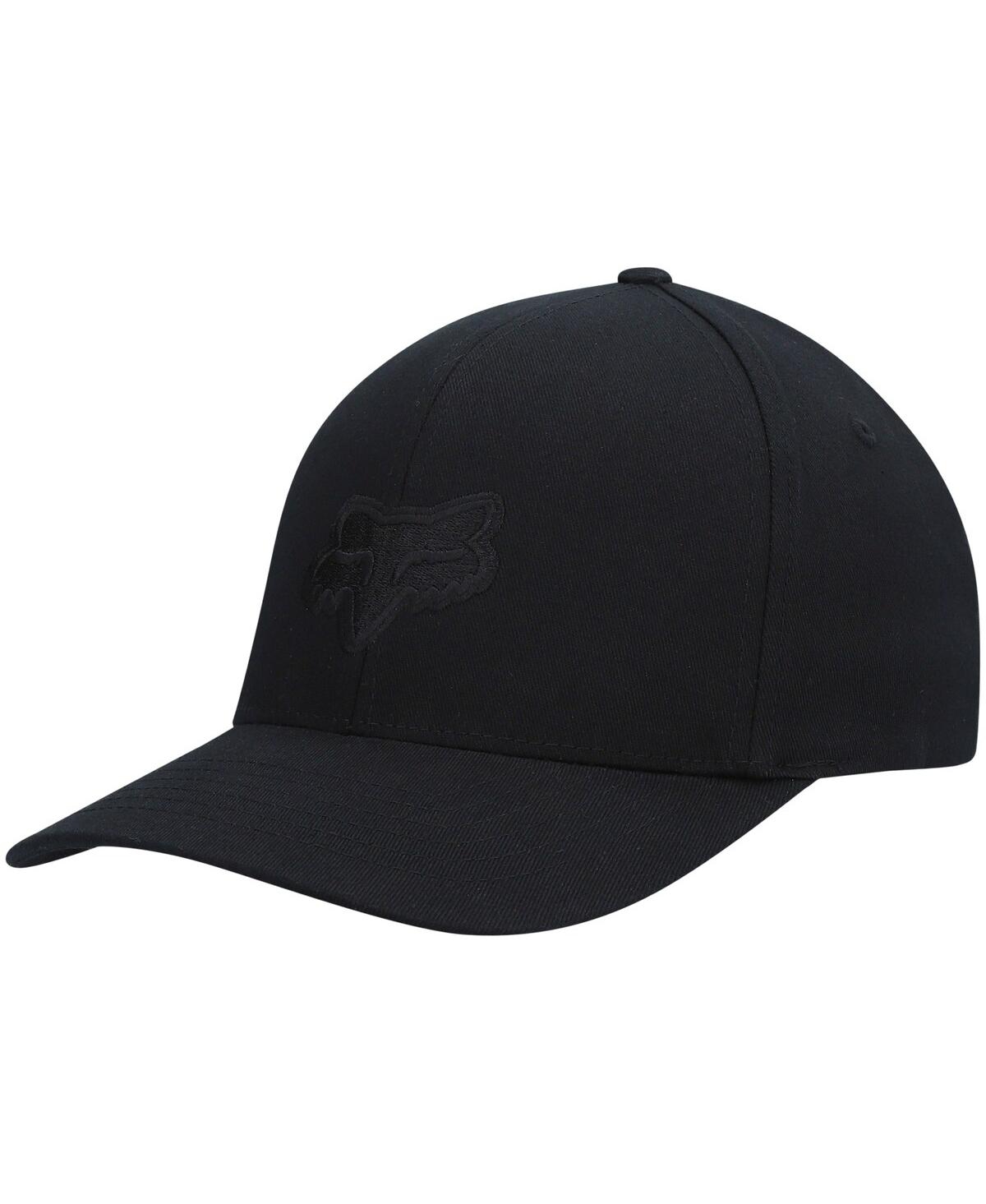 Men's Fox Black Logo Legacy Flex Hat - Black