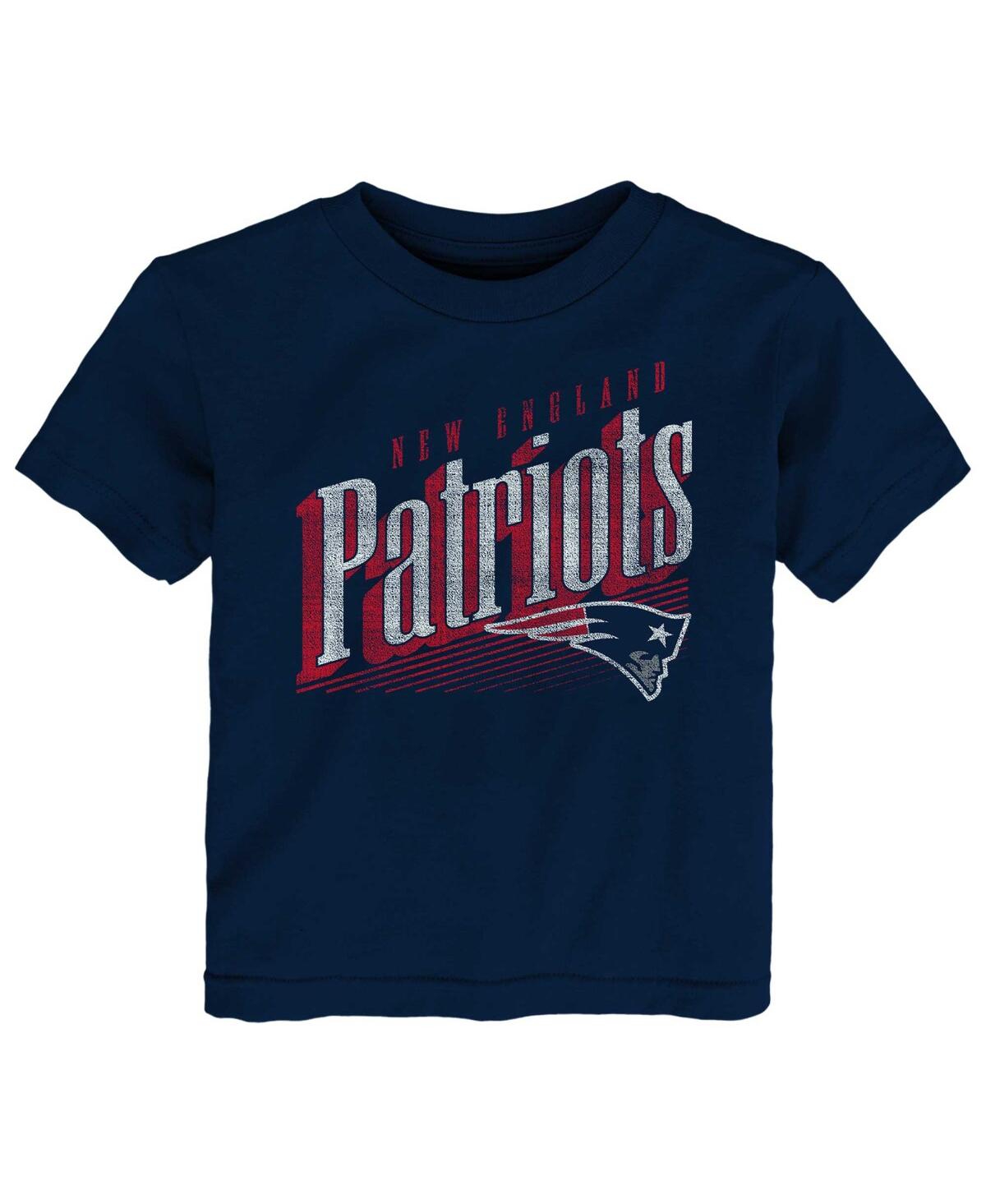 Shop Outerstuff Toddler Boys And Girls Navy New England Patriots Winning Streak T-shirt