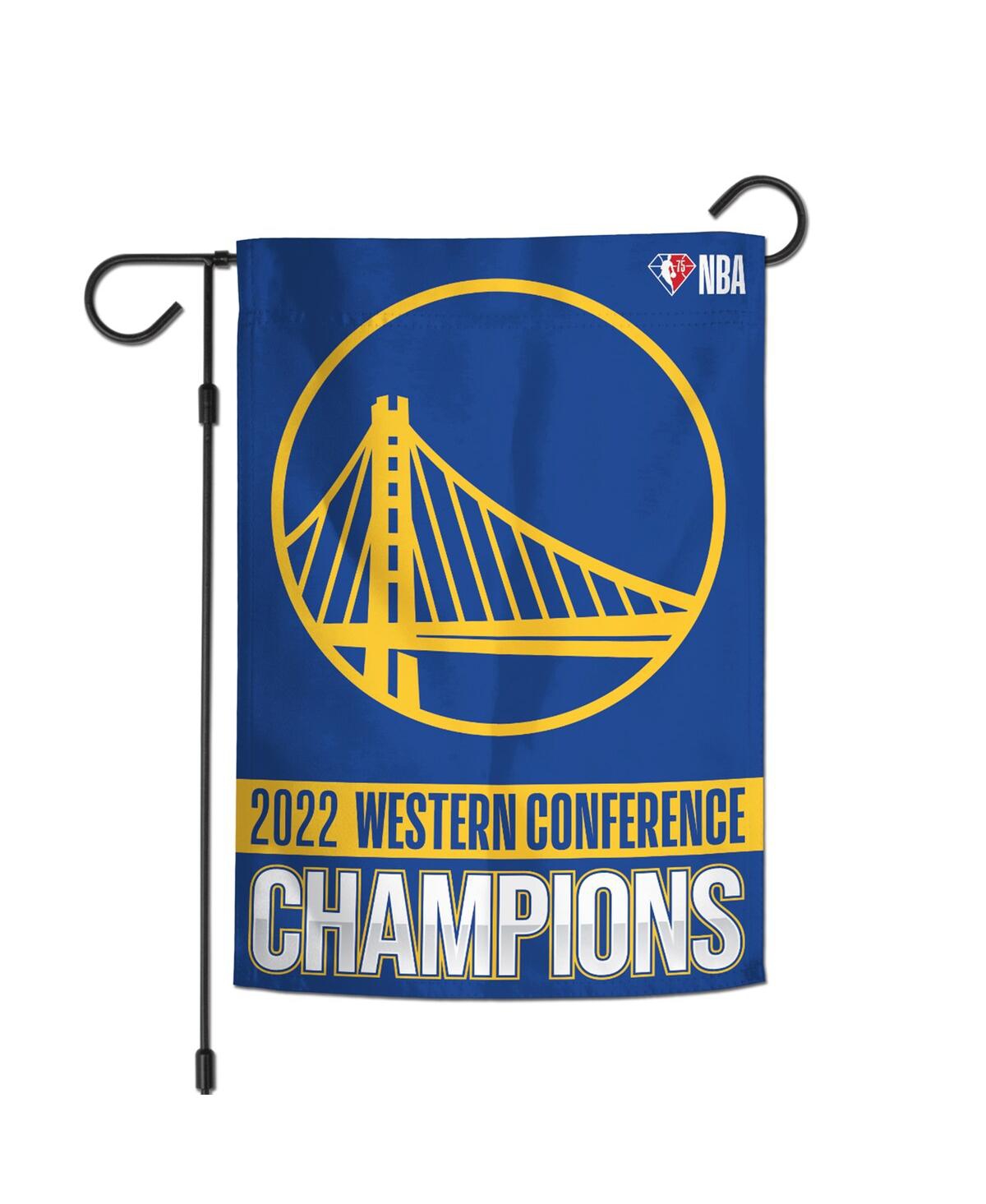 Golden State Warriors 2022 Western Conference Champions 12'' x 18'' Double-Sided Garden Flag - Blue
