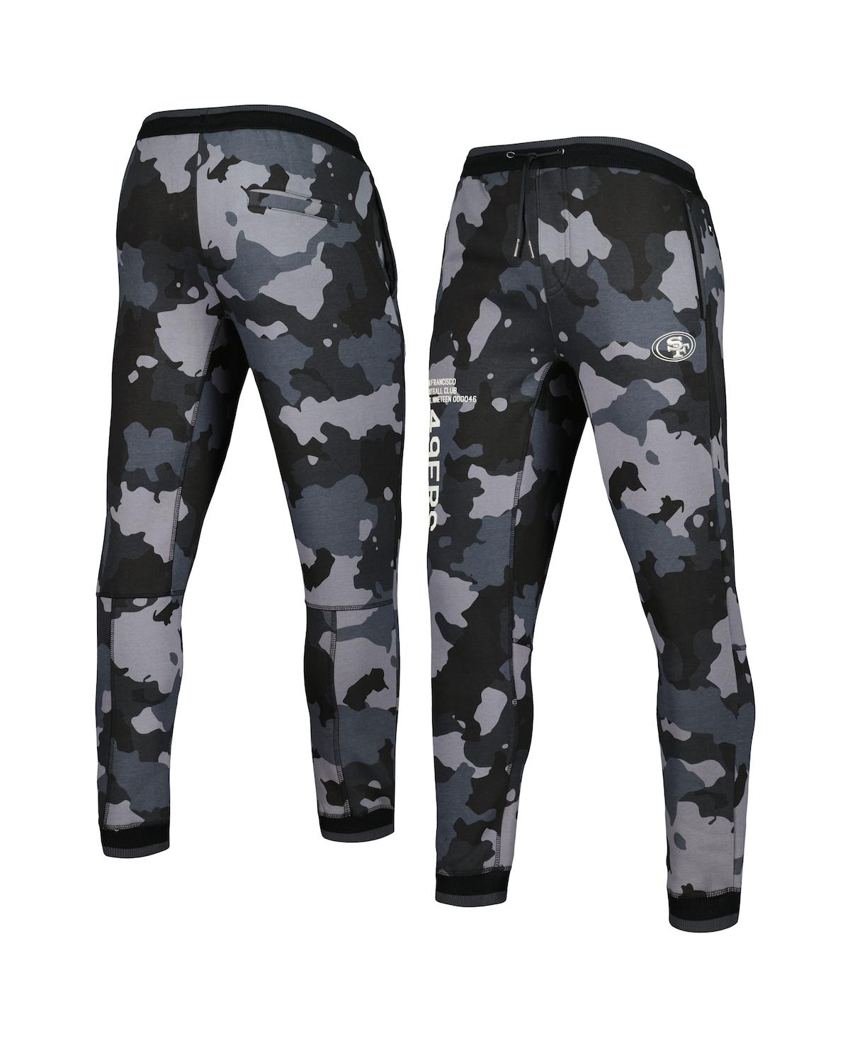 The Wild Collective Men's And Women's  Black Los Angeles Chargers Camo Jogger Pants