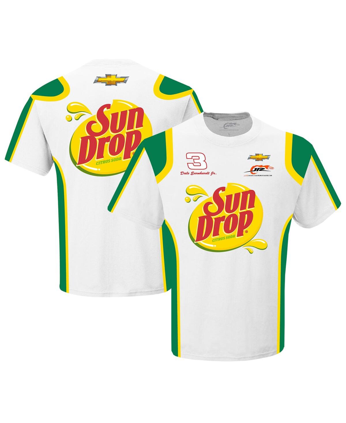 Men's Jr Motorsports Official Team Apparel White Dale Earnhardt Jr. Sun Drop Uniform T-shirt - White