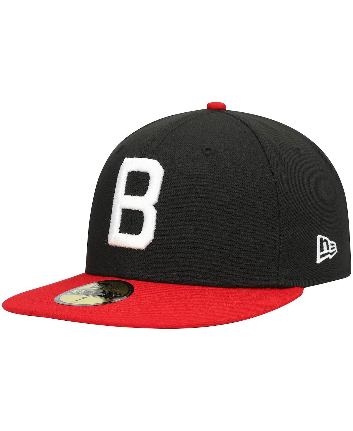 Men's New EraBirmingham Barons Alternate Logo 2 Authentic Collection 59Fifty Fitted Hat - Black