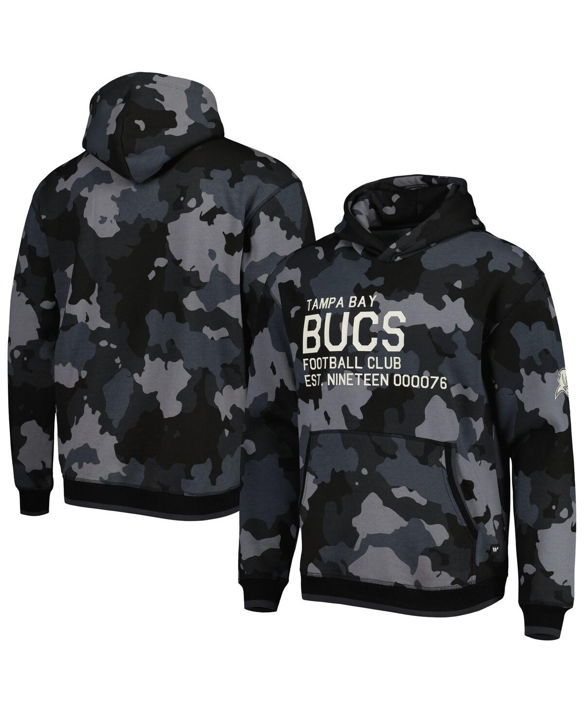 Shop The Wild Collective Men's  Black Tampa Bay Buccaneers Camo Pullover Hoodie