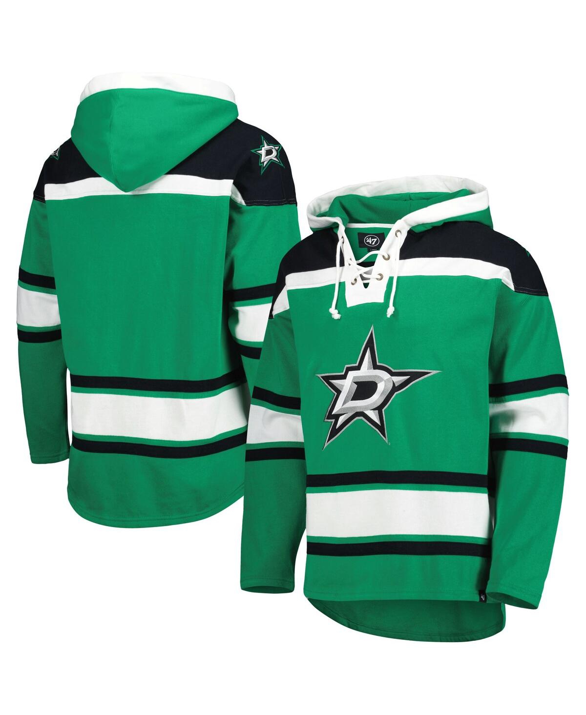 Men's '47 BrandDallas Stars Superior Lacer Pullover Hoodie - Kelly Green